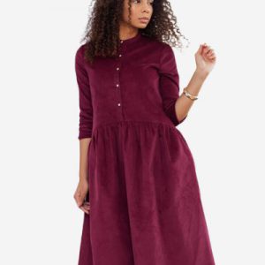 MIDI DRESS MEROON